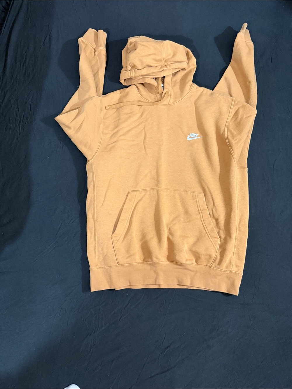 Nike Tan Hoodie with White Logo
